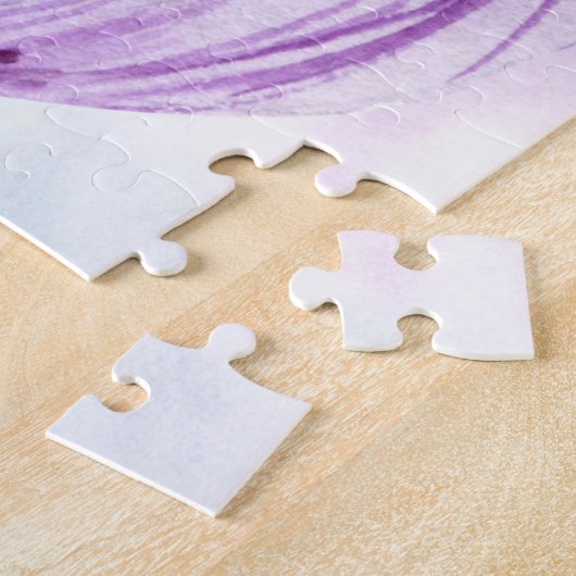 Mooie dansende Ballerina met veren Legpuzzel (Zijkant)