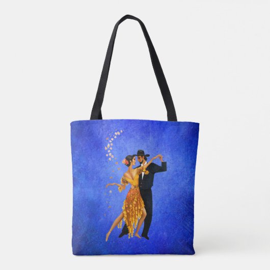 Mooie dansende Canvas tas (Achterkant)