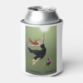 Mooie dansende, kat-dansende prestaties van een vr blikjeskoeler (Blikje Voorkant)