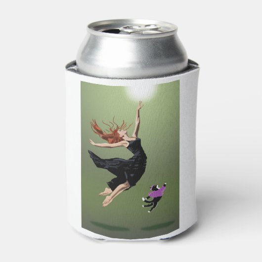 Mooie dansende, kat-dansende prestaties van een vr blikjeskoeler (Blikje Voorkant)