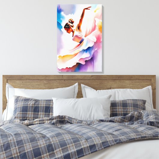 Mooie danser canvas afdruk (Insitu (Slaapkamer))