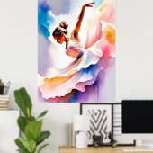Mooie danser poster (Thuiskantoor)
