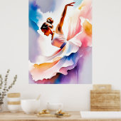 Mooie danser poster (Keuken)