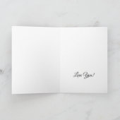 Mooie danseres Valentijn Folded Wenskaart Kaart (Binnen)