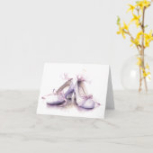 Mooie dansschoenen BLANK Kaart (Gele Bloem)