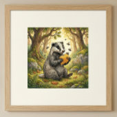 Mooie Das Bos Dieren Kinderkamer Poster