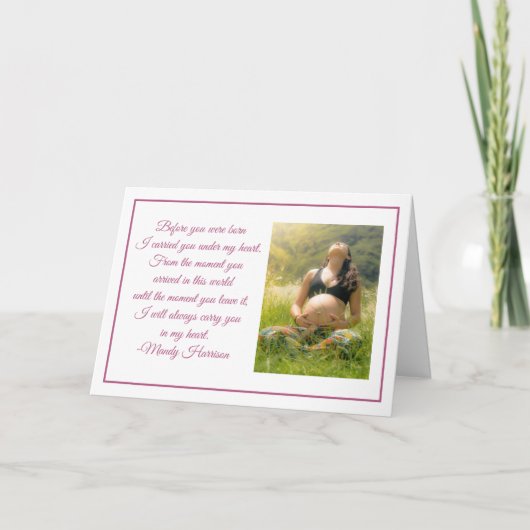 Mooie Daughter Birthday Custom Foto van mama Kaart (Voorkant)