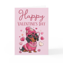 Mooie Dauschund Hond Leuke Valentijnkaart