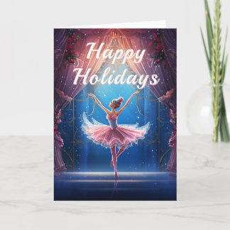 Mooie De Notenkraker Suite Ballerina Kerstmis Feestdagen Kaart
