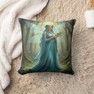 Mooie december turquoise fee kussen