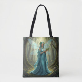 Mooie december turquoise fee tote bag
