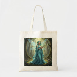 Mooie december turquoise fee tote bag