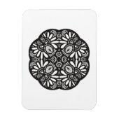 Mooie deco Black Square Doodle Magneet (Verticaal)