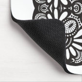 Mooie deco Black Square Doodle Muismat (Hoek)