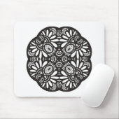 Mooie deco Black Square Doodle Muismat (Met muis)