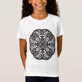 Mooie deco Black Square Doodle T-shirt