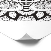 Mooie Deco Square Doodle 2 Poster (Hoek)