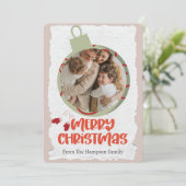 Mooie decoratie Familie of bedrijf Kerstkaart (Staand voorkant)