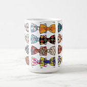 Mooie Decoratieve Bow Stropdas Patterns Mok (Center)