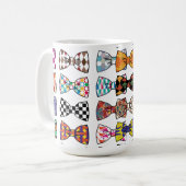 Mooie Decoratieve Bow Stropdas Patterns Mok (Voorkant links)