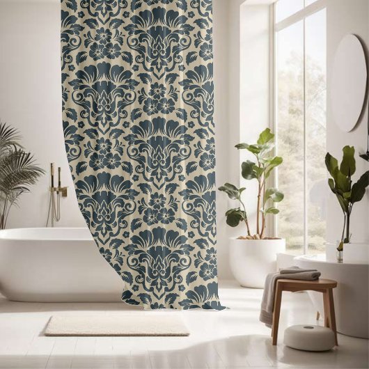 Mooie decoratieve decoratie douchegordijn