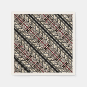 Mooie decoratieve Oekraïense patroonontwerpen Servetten