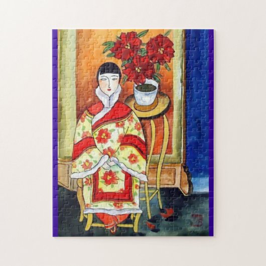 Mooie decoratieve oosterse kunst Puzzle Legpuzzel (Verticaal)