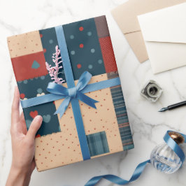 Mooie decoratieve oprechte chique Vaderdag Cadeaupapier