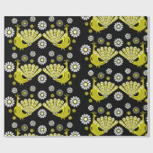 Mooie decoratieve pauw cadeaupapier (Vlak)