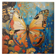 Mooie decoratieve vlinder bloemig