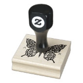Mooie  decoratieve vlinder Logo Rubberstempel (Stempel)