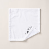 Mooie decoratieve zwanen en vlinders bad handdoek (Wasdoekje)