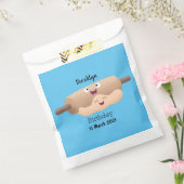 Mooie deegroller en deeggebak bakken cartoon  bedankzakje (Gezegeld)