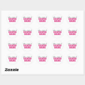 Mooie Deense baby Ronde Sticker (Vel)