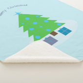 Mooie deken met kerstboom en cadeaus (3/4)