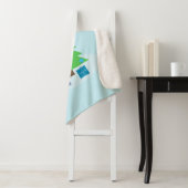 Mooie deken met kerstboom en cadeaus (In situ)