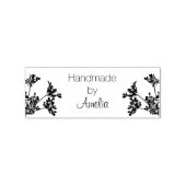 Mooie Delicate Bloem Handgemaakte Houten Kunststem Rubberstempel (Afrduk)