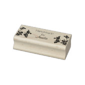 Mooie Delicate Bloem Handgemaakte Houten Kunststem Rubberstempel (Stempel)