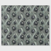 Mooie Delicate Bloemen Tulp Boeket Inpakpapier (Vlak)