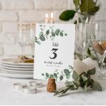 Mooie, delicate eucalyptusbruinbruiloft kaart<br><div class="desc">Mooie,  delicate eucalyptusplantage bruiloft. Een deel van een modern collectie.</div>