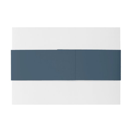 Mooie, delicate eucalyptusnavy blauwe bruiloft uitnodigingen wikkel (Achterkant Voorbeeld)