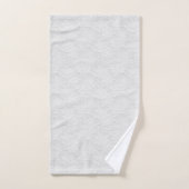 Mooie Delicate Lace Look Bloem Wit Bad Handdoek (Handdoek)