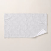 Mooie Delicate Lace Look Bloem Wit Bad Handdoek (Handdoek)