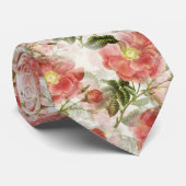 Mooie delicate Waterverf papaver bloemen Stropdas (Opgerold)