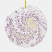 Mooie Delicate Wervelend Patroon Keramisch Ornament (Achterkant)