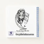 Mooie Demon: Demonic-Reaper Chronicles SketchBook Notitieboek (Achterkant)