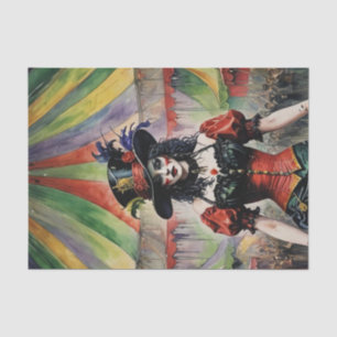 Mooie Demon Ring Leader Vrouw Decoupage Papier
