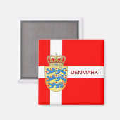 Mooie Denemarken Magnet! Magneet (Voorkant / Achterkant)