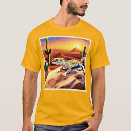 Mooie Desert luipaard Gecko Design T-shirt