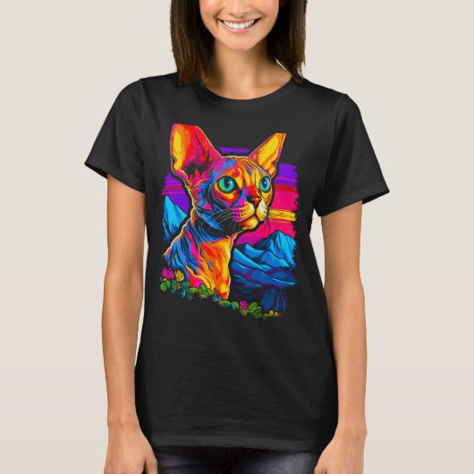 Mooie Devon Rex Cat T-shirt (Voorkant)